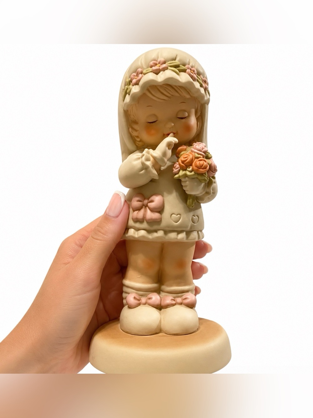 Memories Of Yesterday Enesco Figurine Here Comes the Bride God Bless Her Enesco